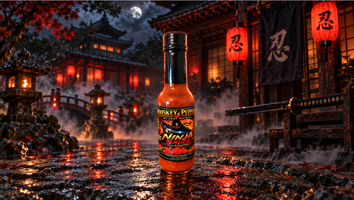 Ninja Sauce Habanero and Jolokia pepper hot sauce by Whiskey Peppers